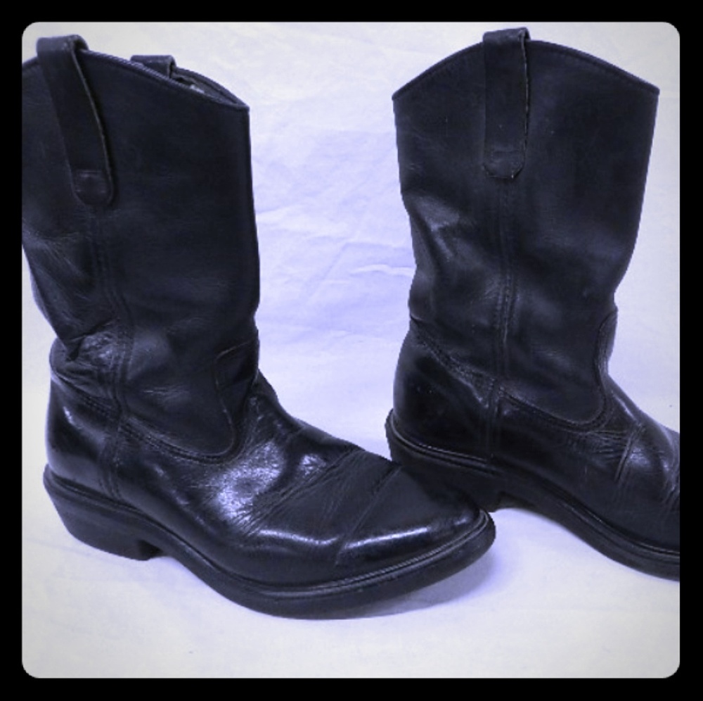 Red Wing Shoes Black Boots Size 9 D